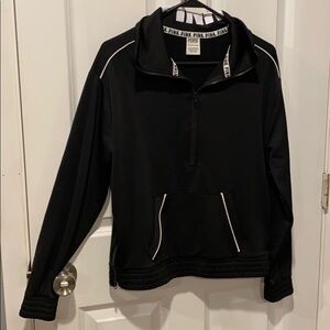 VS Pink Side Zipper Athletic Pullover EUC